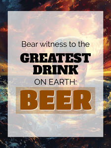 Craft beer celebration poster template