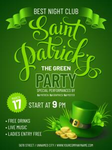 st patrick poster templates st patrick poster templates