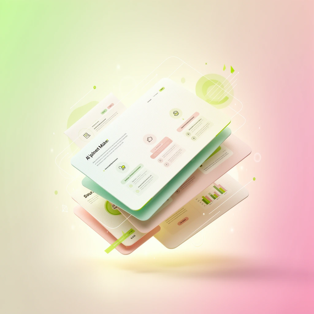 Premium AI Presentation Maker design generated with Pixazo AI