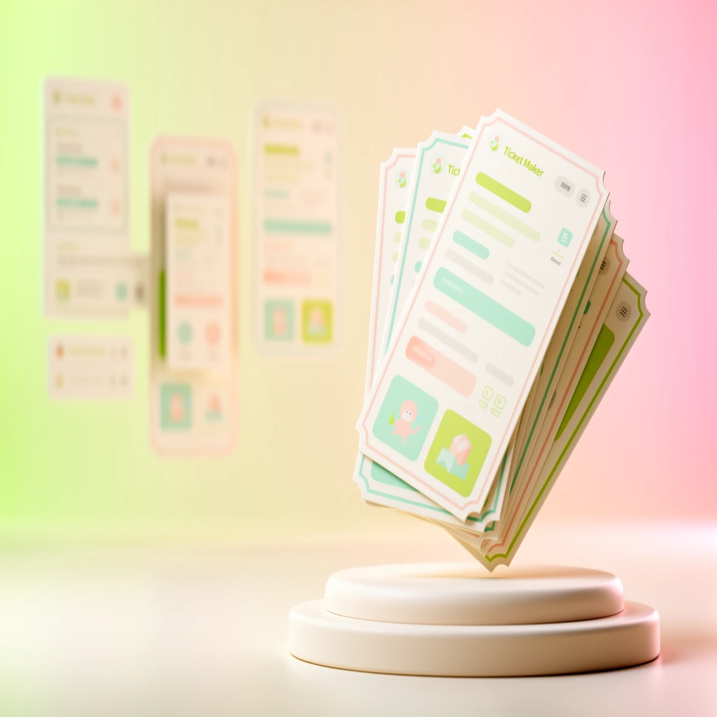 Premium AI Ticket Maker design generated with Pixazo AI